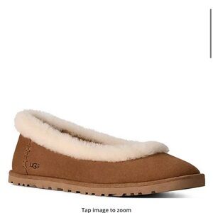 UGG Women's Tan Slippers with Cream Lining